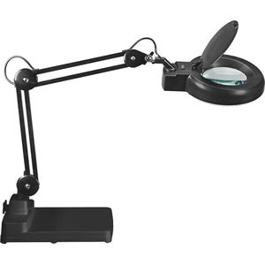 LED-loeplamp MAULvisio, vermogen 8 W, 1200 lm, 3-diploperlens, draaibare voet, zwart of wit