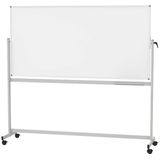 MAULstandaard mobiel whiteboard - aan 2 zijden te gebruiken - met kunststof coating – kantelbaar - B 2000 x H 1000 mm