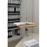 Maul Ergonomisch tafelbureau, in hoogte verstelbaar, kantelbaar, draagkracht 30 kg, tafelblad wit, 60 x 51 x 43 cm, 9301102