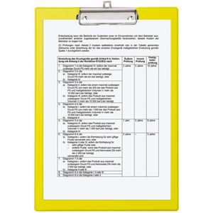 Maul Klembord A4 PVC  - Geel