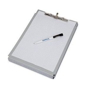 Maul 2354808 MAULcase klembord | A4 | aluminium | grijs | met opbergvak