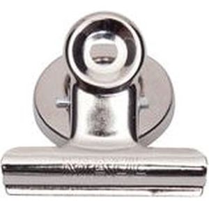 Papierklem maul bulldog magneet 40mm zilver 2st | 288 stuks