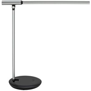 Maul LED-bureaulamp MAULrubia, dimbaar, alu / grijs / zink, Werkkamer / Kantoor, Aluminium, Modern, LED bureaulamp