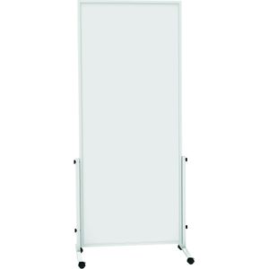 MAUL Whiteboard MAUL®solid easy2move, mobiel, h x d = 1965 x 640 mm, wit, bord-h x b = 1800 x 750 mm