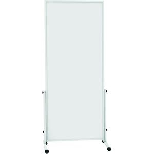 MAUL Whiteboard MAUL®solid easy2move, mobiel, h x d = 1965 x 640 mm, wit, bord-h x b = 1800 x 750 mm