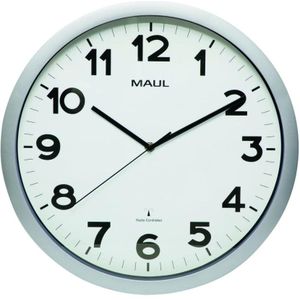 MAULstep Wandklok 40RC incl. batterij - zilver - 1 stuk - Ø 40 x 4.7 cm - MAUL