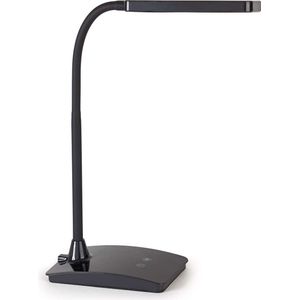 MAULpearly LED Bureaulamp - dimmbaar - standvoet - zwart - 1 stuk - 26.5 x 10.6 x 37.5 cm - MAUL