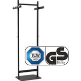 Maul Garderobenständer Maulsalsa 1 Kleiderstange 4 Haken 172cm schwarz
