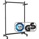 MAUL Rollgarderobe Samba 9424190 schwarz Metall 10 Haken 115,5 x 172,0 cm