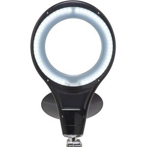 MAULmakro Led-vergrootlamp, werklamp met voet, vergrootglas met licht, 1,75 x vergroting, lens 3 dioptrieën