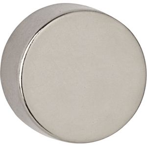 Magneet Maul Neodymium Rond 15x10mm 8kg - Blister A 4 Stuk