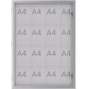 MAUL Vitrinekast MAULexcite, uitwendige hoogte 1304 mm, capaciteit 16 x A4