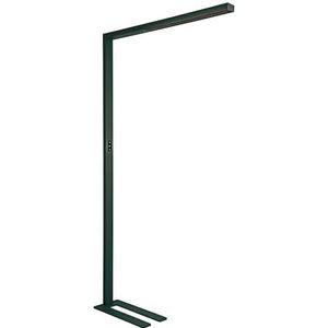 MAUL Maulsirius Colour Vario Led-vloerlamp, dimbaar, hoogwaardige werklamp voor op kantoor, krachtige vloerlamp met 3000-5700 K kleurtemperatuur, zwart