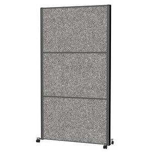 MAUL Akustik-Trennwand MAULconnecto 9601189, dunkelgrau 100,0 x 182,0 cm mit Rollen