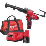 Milwaukee M12 PCG/310C-201B Accu Subcompact kit-/lijmpistool M12™ in tas- 4933441655