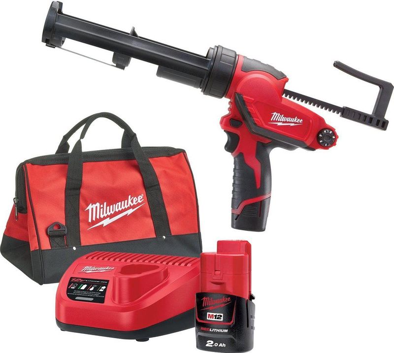 Milwaukee M12 PCG/310C-201B Accu Subcompact kit-/lijmpistool M12™ in tas- 4933441655