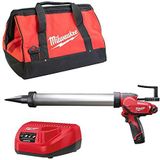 Milwaukee M12 PCG/600A-201B Accu Subcompacte Lijmpistool 12V 2.0Ah Li-Ion met 600 ml patroonhouder M12™ in tas- 4933441670