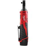Milwaukee M12 IR-201B (3/8"") 12V Li-Ion accu ratelsleutel set (1x 2.0Ah accu) in tas