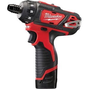 Milwaukee - M12 BD-202C - Accu Boor-/Schroefmachine Set - 12V - 2x 2.0Ah Accu in Koffer