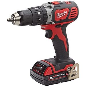 Milwaukee M18 BPD-202C 18V Li-Ion Accu Klopboor-/schroefmachine Set (2x 2.0Ah Accu) In Koffer