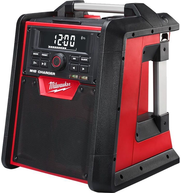 Milwaukee M18 RC-0 18V Li-Ion Accu bouwradio met laadfunctie - werkt op netstroom & accu