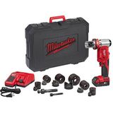 Milwaukee M18 HKP-201CA Accu Hydraulische Ponsmachine Set 18V 2.0Ah Li-Ion M18™ FORCE LOGIC™ in koffer - 4933451204