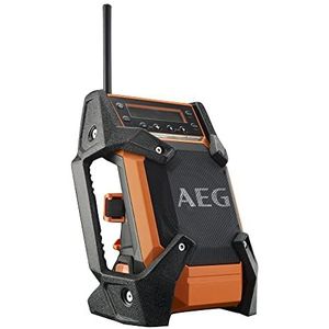 AEG - Radio 12V en 18V, 240V - DAB+ / Jack + USB-aansluiting: aansluiting telefoon, MP3, tablet, (zonder accu of oplader) - BR1218C-0