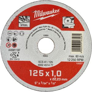 Milwaukee Accessoires metaaldoorslijpschijf Baliedisplay SCS 41/125 (1) (200 st.) - 4932451478 - 4932451478