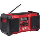 Milwaukee M18 JSR DAB+-0 18V Li-Ion Accu bouwradio body - DAB+ - werkt op netstroom & accu