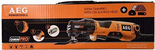 AEG OMNI 300 Multitool – 12V/230V – Incl. accessoires en tas