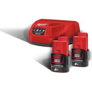 Milwaukee M12 NRG-202 Accu NRG pack 2x 12V 2.0Ah Li-Ion M12™ - 4933459209