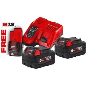 MILW Accupack El Gereedscha - 315x85x210m - Nom. 18 - Capaciteit 5Ah