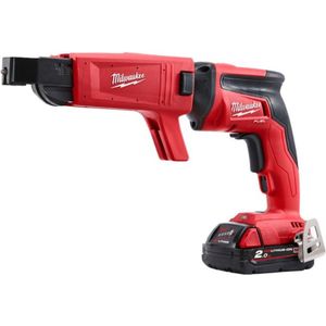 Milwaukee M18 FSGC-202X Gipsplaatschroevendraaier met opzetstuk 18V 2.0Ah Li-Ion - 4933459199