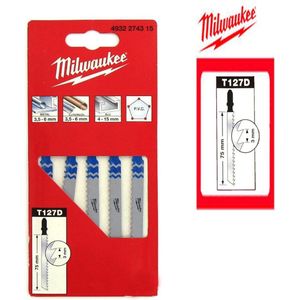 Milwaukee 4932274315 / T 127 D HSS Decoupeerzaagblad - Aluminium (5st) - T 127 D