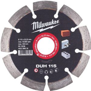 Milwaukee Accessoires Diamantdoorslijpschijf DUH 115 - 4932399539
