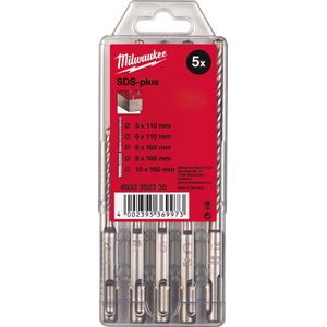 Milwaukee SDS-plus borenset M/2 5-delig