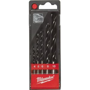 Milwaukee Accessoires Set houtboren in kunststof cassette (5-delig) - 4932352465