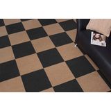 Andiamo Teppichfliese »Abbo, selbstklebend«, quadratisch, 4 mm Höhe, Bodenschutz, quadaratisch 40x40 cm, 25er Set, 50er Set, 100er Set