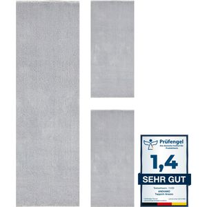 Andiamo Bettumrandung »Arezzo«, (1 tlg.), Uni Farben, weicher Flor, waschbar, ideal im Wohnzimmer & Schlafzimmer