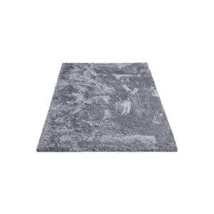 Andiamo moderne Posada, langpolig tapijt knuffelig zacht effen 160 x 230 cm zilver