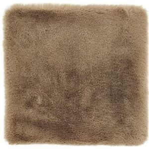 andiamo Zitkussen Cingoli - kunstbont stoelkussen als decoratie woonkamer of stoelkussen - gezellig zitkussen stoel decoratief kussen 40 x 40 cm 1 stuk taupe