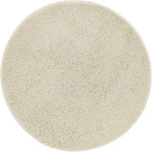 andiamo Arezzo tapijt voor woonkamer, eetkamer, onderhoudsvriendelijk, elegant, comfortabel, effen, 67 cm, rond, crème