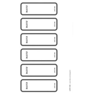 Leitz Ordner-Rückenschilder Wow selbstklebend 35x111mm grau PC-beschri