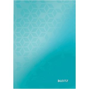 6 x Leitz Notizbuch Wow A5 80 Blatt 90g/qm kariert eisblau