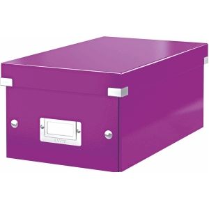 Ablagebox Click &amp; Store DVD violett