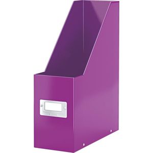 Leitz Click & Store WOW Tijdschriftencassette - Lectuurbak - 77% - Gerecycled Karton - 10.3 x 33 x 25.3 Cm (BxHxD) - Paars