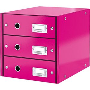 Leitz 6048 WOW ladeblok roze metallic (3 laden), metallic roze