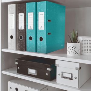 LEITZ Ordner Rückenbreite 8 cm DIN A4 Karton eisblau