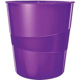 Leitz Papierkorb Wow 15l Polystyren violett