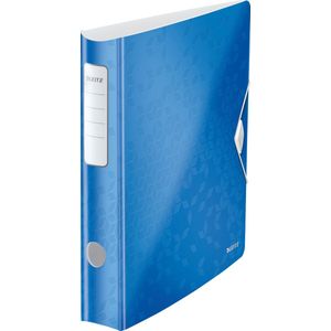5 x Leitz Ordner Active Wow 180 Grad 6cm blau metallic